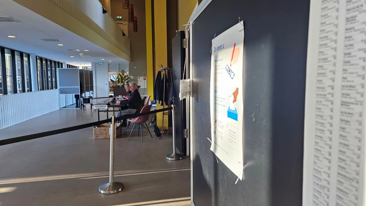 Het stembureau in Cultureel Centrum Myllesweerd.